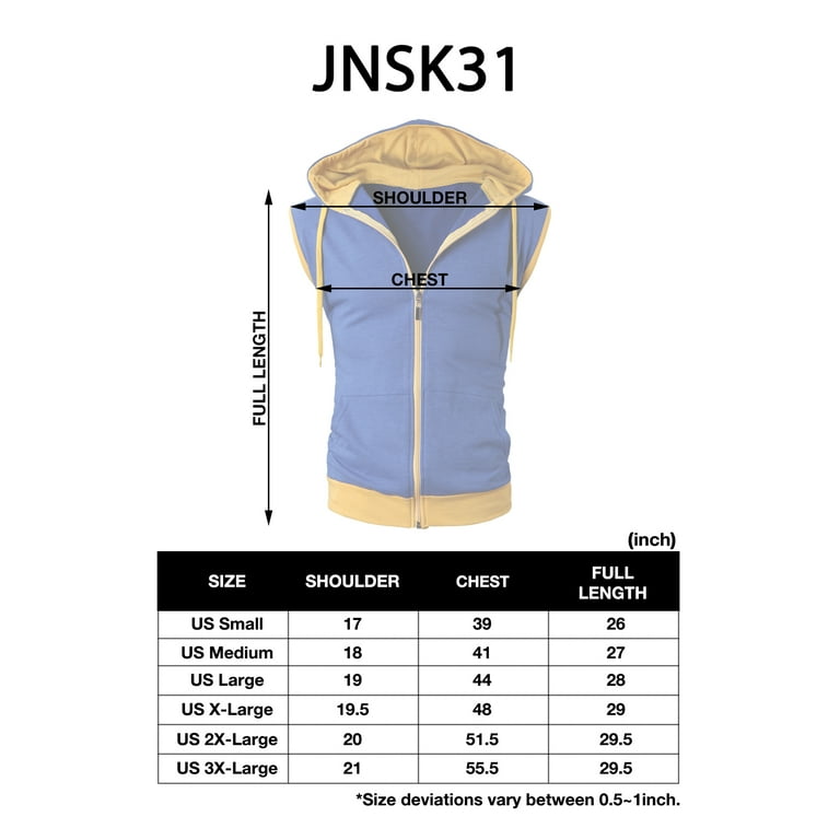 H2H Mens Fashionable Active Sleeveless Hoodie Zip-up Vest H2H Mens Fashionable Active Sleeveless Hoodie Zip-up Vest