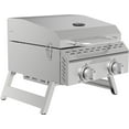 thumbnail image 3 of Expert Grill 2 Burner Tabletop Propane Gas Grill in Stainless Steel, 3 of 7
