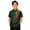 Dark Green, variant on Boys Novelty Print Short Sleeve Button Down Hawaiian Shirt