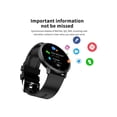 thumbnail image 4 of Compatible with Samsung Galaxy A25 Fitness Tracker Watch for Men Women Smartwatch, IP67 Waterproof HD Touch Screen, 24 Sports Modes Activity Tracker - Black, 4 of 5