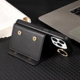 thumbnail image 6 of Etui Pour IPhone 16/16 Plus/16 Pro/16 Pro Max, Ajustable Courroie Coque Carte Fente Stand Housse, 6 of 6