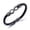 Customizable engraving + black color, variant on To My Husband Bracelet,Dual Name Infinity Leather Bracelet,Personalized Custom Name Stainless Steel Bracelet Holiday Birthday for Him