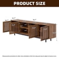 thumbnail image 3 of WGYPRIME TV Stand for TVs up to 85", Modern Entertainment Center with Closed Storage & Cable Management,TV Console with Solid Wood Legs for Living Room, 3 of 17