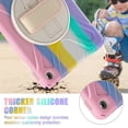 thumbnail image 4 of XYX Case for Fire HD 10 Tablet (13th Generation, 2023 Release) with 360 Degree Rotating, Hand Strap, Shoulder Strap, Colourful Pink, 4 of 7
