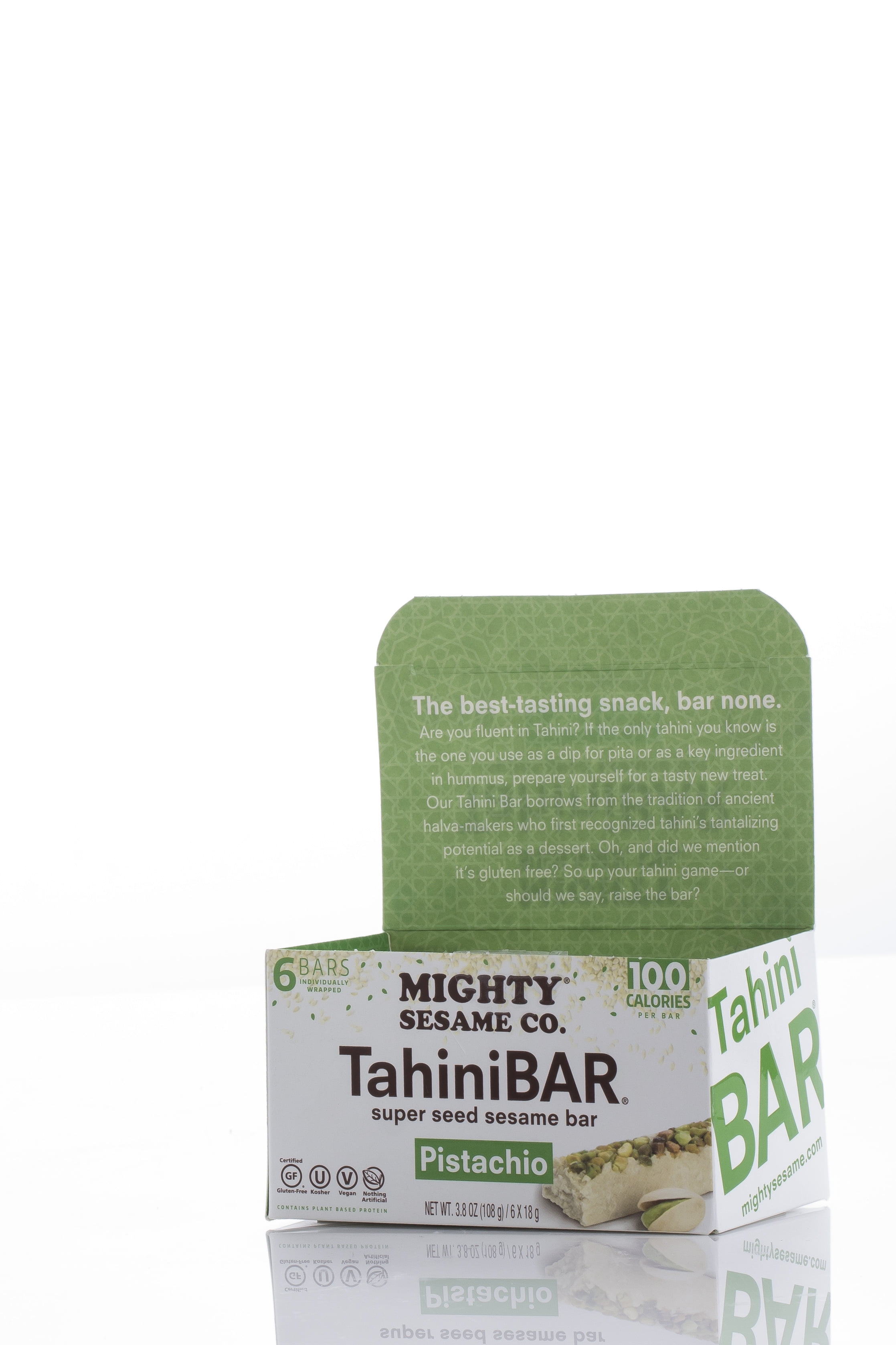 Mighty Sesame Company Pistachio Super Seed Tahini Bars, 3.8oz