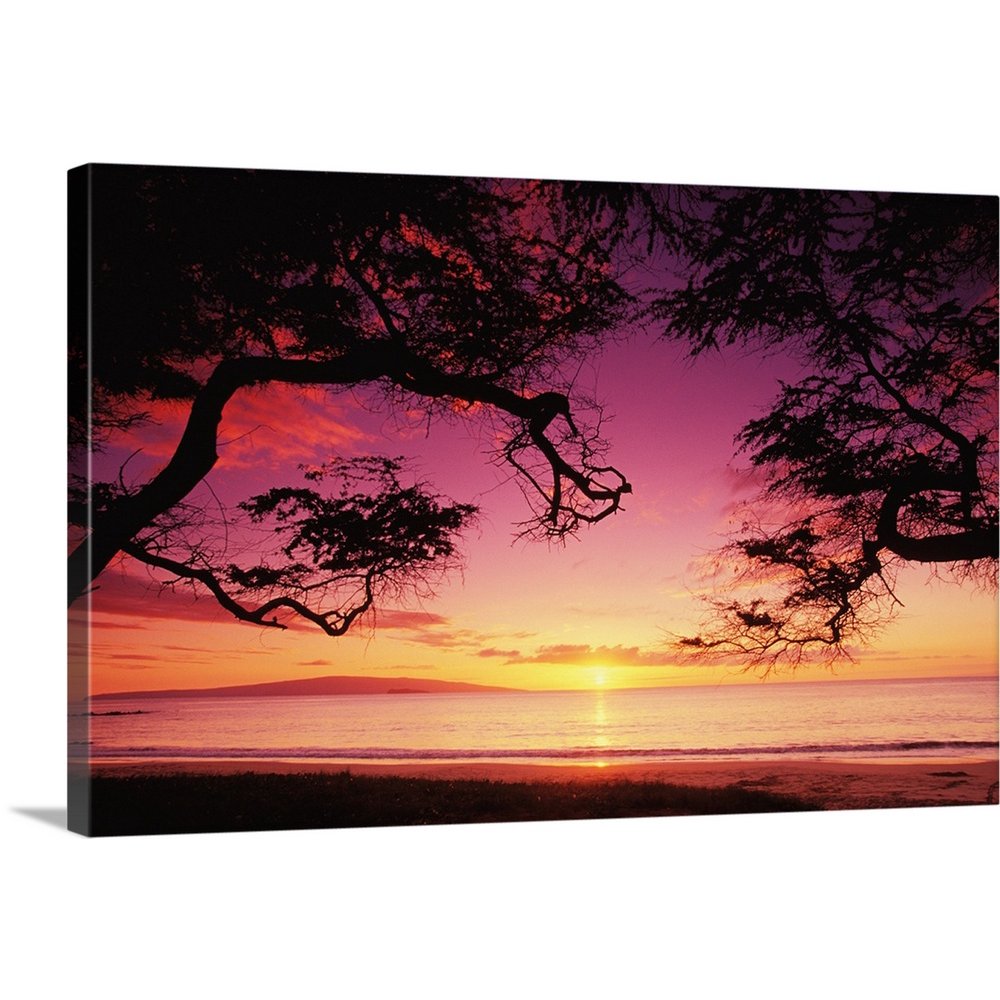 Great BIG Canvas "Hawaii, Maui, Sunset At Palauea Beach" Canvas Wall