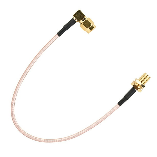 Cable Coaxial RF SMA SMA Hembra A SMA Macho De ángulo Recto Cable De Puente RF 20cm