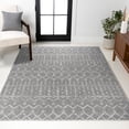 thumbnail image 5 of JONATHAN Y MOROCCAN HYPE 4 x 6 Area Rug, Boho Vintage Diamond - Gray/Ivory, MOH101C-4, 5 of 11