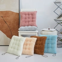 RFUGUG Patio Seat Cushions Plush Cushion With Ties For Home Decor,Kitchen Chair Cushion,Comfortable Tufted Corduroy Floor Cushion For Living Room Tatami,Sofa,Garden,couch