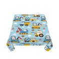 thumbnail image 5 of Wukai Building Truck Waterproof Tablecloth for Kitchen Dining, Fits Square Tables for 2-4 Seats -60"x60", 5 of 7