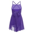 thumbnail image 2 of Aiihoo Girls Ballet Dance Lyrical Dress Cross Back Leotard Skirt Modern Contemporary Dancewear Purple 10, 2 of 6