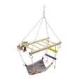 thumbnail image 2 of Hamaca para loros y pájaros, soporte para hamaca de perca, puente de entrenamiento y masticación, escalones, escalera para loros, periquitos,, 2 of 9