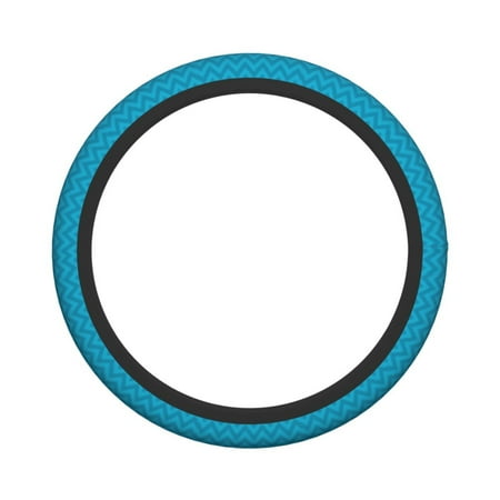 XMXY Car Steering Wheel Cover, Blue Repeating Stripes Non-Slip Jeep Truck Universal Elastic Steering Wheel Protector 15 inch
