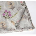thumbnail image 2 of Vargottam Gray Floral Pattern Cotton Muslin Napkins - Set of 12, 20-Inch, Luxurious Soft Cloth Napkins for Dining & Events, Absorbent, Washable & Tableware, 2 of 7