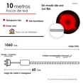 thumbnail image 2 of Manguera Navideña Luz Led Neon Roja Doble Vista 10 Metros NaviColors, 2 of 5