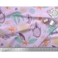 thumbnail image 3 of Soimoi polyester Crepe Fabric Floral,Ginger & Lemon Slice Vegetable Print Fabric by Yard 42 Inch Wide, 3 of 3