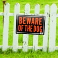 thumbnail image 5 of Hy-Ko Beware of The Dog Orange and Black Sign [Set of 12], 5 of 9