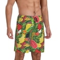 thumbnail image 6 of Mens Pajama Shorts, Fruits Vegetables And Berries Sleep Shorts Men Pajama Bottoms Lounge PJ Shorts with Pockets, 6 of 6