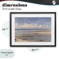thumbnail image 4 of Stupell Industries Coastal Rustic Ocean Horizon Impression Black Framed Print Under Glass, 20 x 14, by Jacky Ngan, 4 of 8
