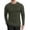 Army Green, variant on Ekouaer Men's Long Sleeve Shirts Honeycomb Waffle Pullover Sweater Crewneck Thermal Tops Lightweight Undershirts Black S