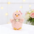 thumbnail image 4 of AYktou Easter Chicks Hanging Ornaments, 3×2×5 Inch Easter Decoration Fluff Felt Small Doll Pendant with Bow Headwear Cute Chickens Gifts for Easter Basket Stuffers Tree Hanging Party Favors, Pink, 4 of 6