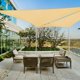 thumbnail image 2 of Yescom 2 Pack 20 Ft 97% UV Block Triangle Sun Shade Sail Canopy Outdoor Pool Cover Net, 2 of 10