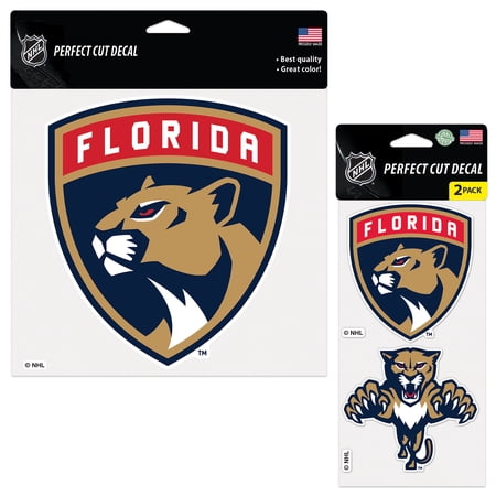 WinCraft Florida Panthers Perfect Cut Decal Two-Pack Set WinCraft Florida Panthers Perfect Cut Decal Two-Pack Set