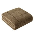 Dearfoams Super Soft Faux Fur Weighted Blanket, 12 lbs, 48x72