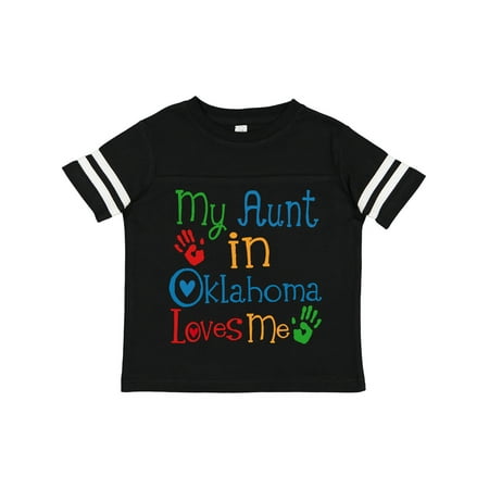 

Inktastic My Aunt in Oklahoma Loves Me Gift Toddler Boy or Toddler Girl T-Shirt