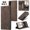 Coffee, variant on CaseMe PU Leather Wallet Phone Case for Samsung Galaxy A57 5G, Magnetic Flip Folio Cover with Card Slots Cash Pocket Kickstand Shockproof Protective Case