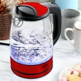 thumbnail image 5 of Better Chef 1.7 Liter 360 Degree Glass Cordless Electric Kettle in Red, 5 of 5