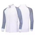 thumbnail image 6 of Guluxicc Mens Athletic Jackets with Pockets Color Block Mock Neck Full Zipper Long Sleeve Gym Workout Jackets for Running Everyday Fall Winter, 6 of 6