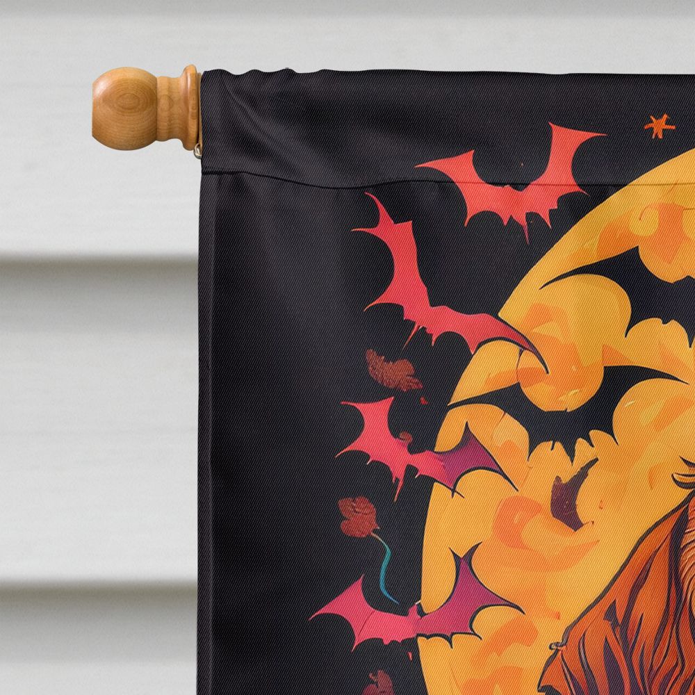 Halloween Brittany Spaniel Dog House Flag 28x40IN Double-Sided Polyester Decorative Sleeve Pole Flag for Outdoor Home Garden