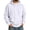 White, variant on Delconic Mens Winter Casual Pullover Hoodie Long Sleeve Relaxed Fit Drawstring Hood Kangaroo Pocket Ribbed Cuffs Sweatshirt Beige L