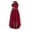 Burgundy, variant on YONGHS Kids Flower Girls Shiny Rhinestone High Low Wedding Pageant Prom Party Formal Dress Navy Blue 16