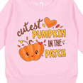 thumbnail image 3 of Inktastic Cutest Pumpkin in the Patch with Orange Heart Toddler Sweatshirt, 3 of 4