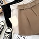 thumbnail image 4 of Jumpingount Pantalones cortos casuales Ropa de mujer Pantalones sueltos Mano de obra fina Diseño elegante Traje de verano ajustable A-line Lady Prendas para la parte inferior del cuerpo Negro L, 4 of 6