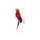 thumbnail image 3 of Loro de plumas de imitación, verde, decoración de jardín, pájaro, loro de acero dorado, pájaro, pájaro de plumas, clip de pájaro de espuma, decoración de pájaros, 3 of 8