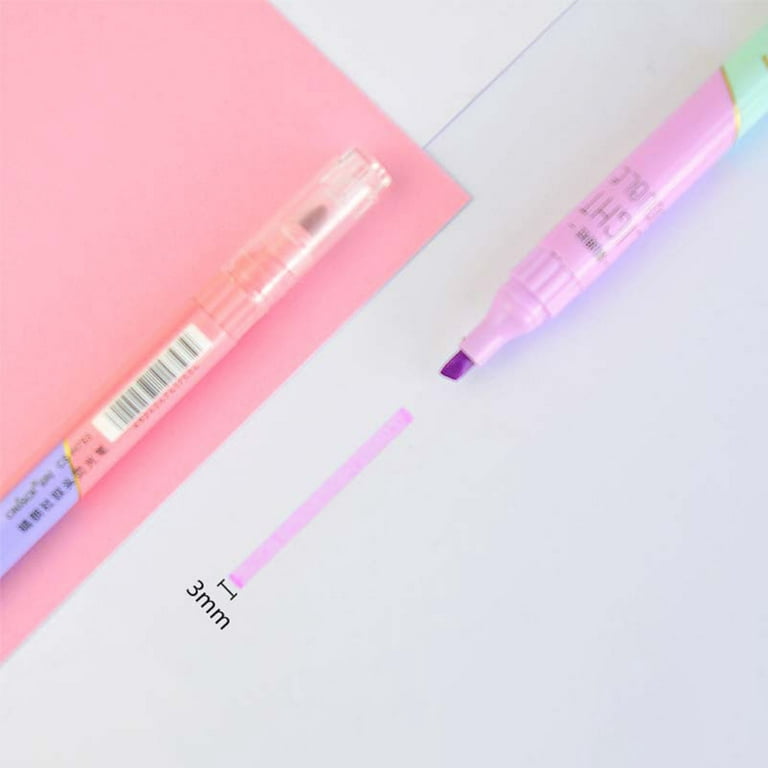 6PCS New Colorful Highlighter Pen Stationery Bright Marker Pens Writing Set