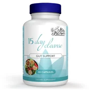 15 Day Cleanse - Gut and Colon Support | Caffeine Free | Advanced Formula with Senna, Cascara Sagrada, Psyllium Husk | Non-GMO | 30 capsules