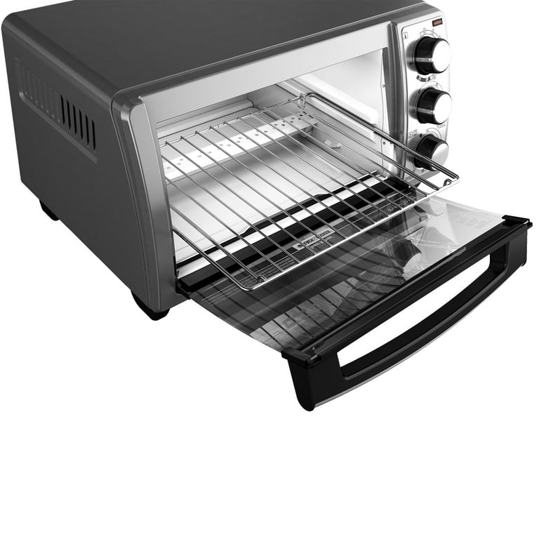 Black & Decker 4 Slice Stainless Steel Toaster Oven