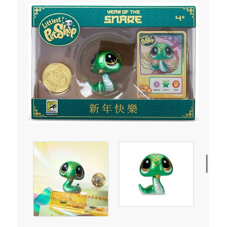 SDCC 2025 Littlest Pet Shop LPS Year of the Snake ALL 3 Gold Red