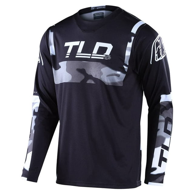 Troy Lee Designs GP Brazen Camo Jersey - Motocross Dirt Bike ATV Enduro Dual Sport Racing Off Road Equipo de equitación de manga larga - Adulto hombre (Gris MD)