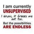 thumbnail image 3 of CafePress - UNSUPERVISED T Shirt - Men's White Classic Cotton T-Shirts, 3 of 4