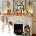 thumbnail image 6 of EUDIDV Maple Leaf Garland - Thanksgiving and Halloween Decor, Artificial Realistic Fall Foliage Hanging Vine for Indoor/Outdoor Party, Wedding/Fireplace Decoration with Hanging Hook, 6 of 7