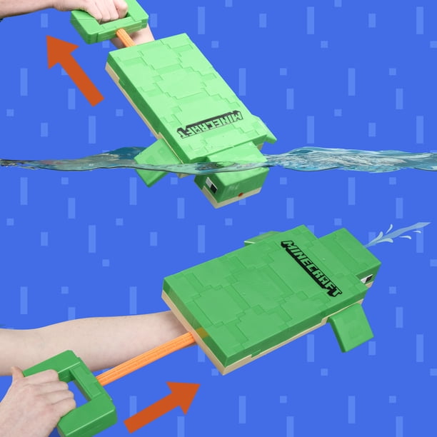 Nerf Super Soaker Minecraft Turtle Water Blaster for Playgrounds