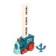 thumbnail image 1 of Tren De Juguete Kits de tren de dominó eléctrico de colocación automática de ladrillos Montessori para niños (azul), 1 of 8