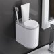 thumbnail image 4 of Portacepillos de dientes con 2 vasos magnéticos, juego de accesorios de baño para niños gris, 4 of 9