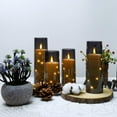 thumbnail image 4 of Flameless LED Candles with Timer - 5 Pack Flickering Battery Operated Candles for Romantic Ambiance & Home Decoration, Stable Acrylic Shell with Embedded Star String, 4 of 6