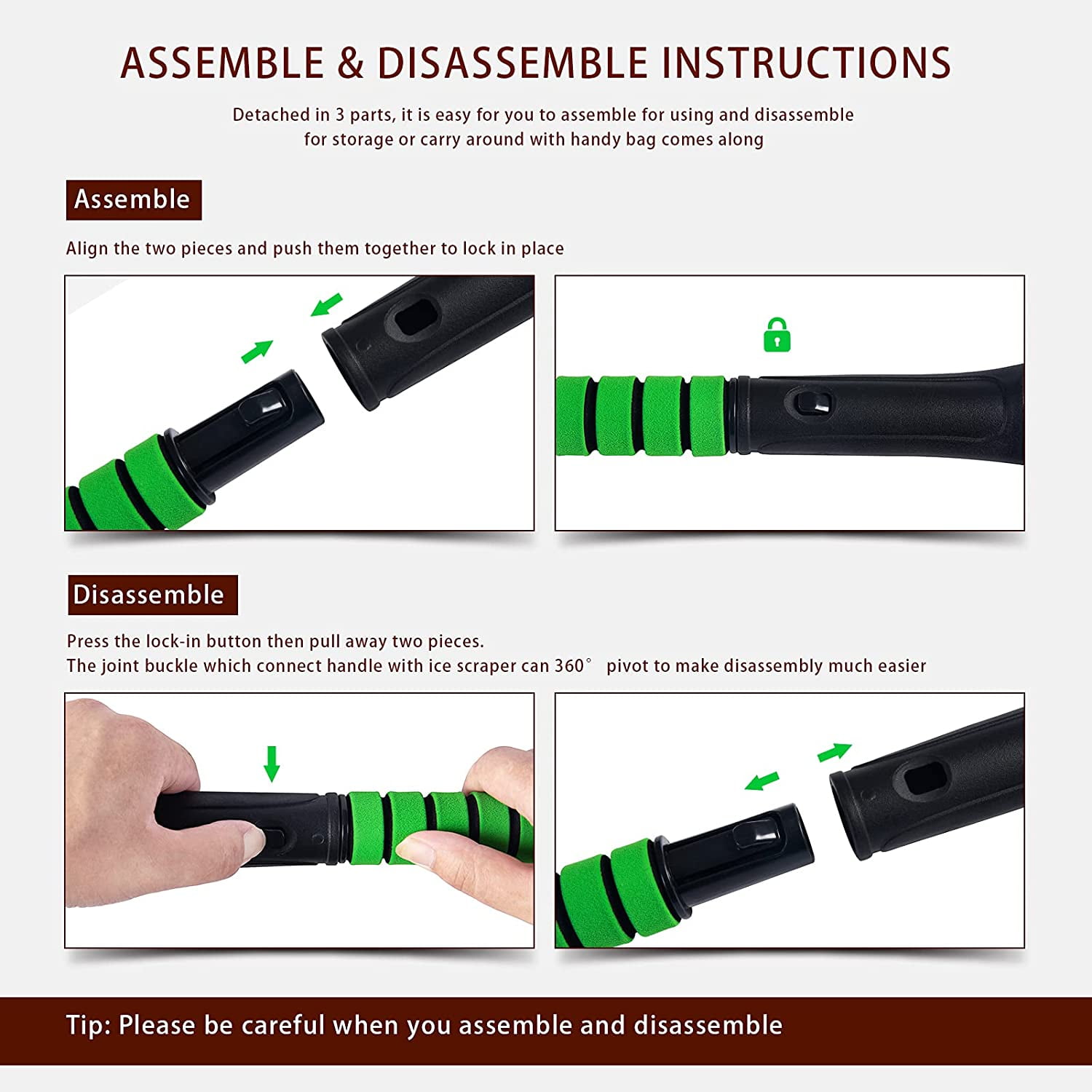 Car Organizer for Snow Removal Tools